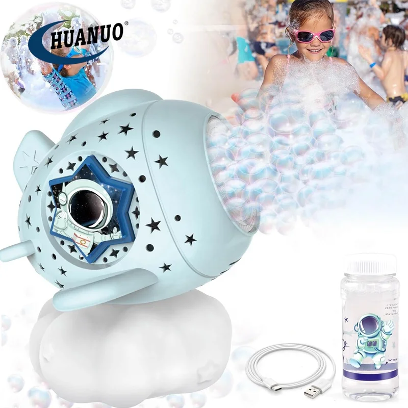 Kids Bubbles Maker Baby Bath Toy Bubble Blower Toys Foam Machine for Party Bubble Machine