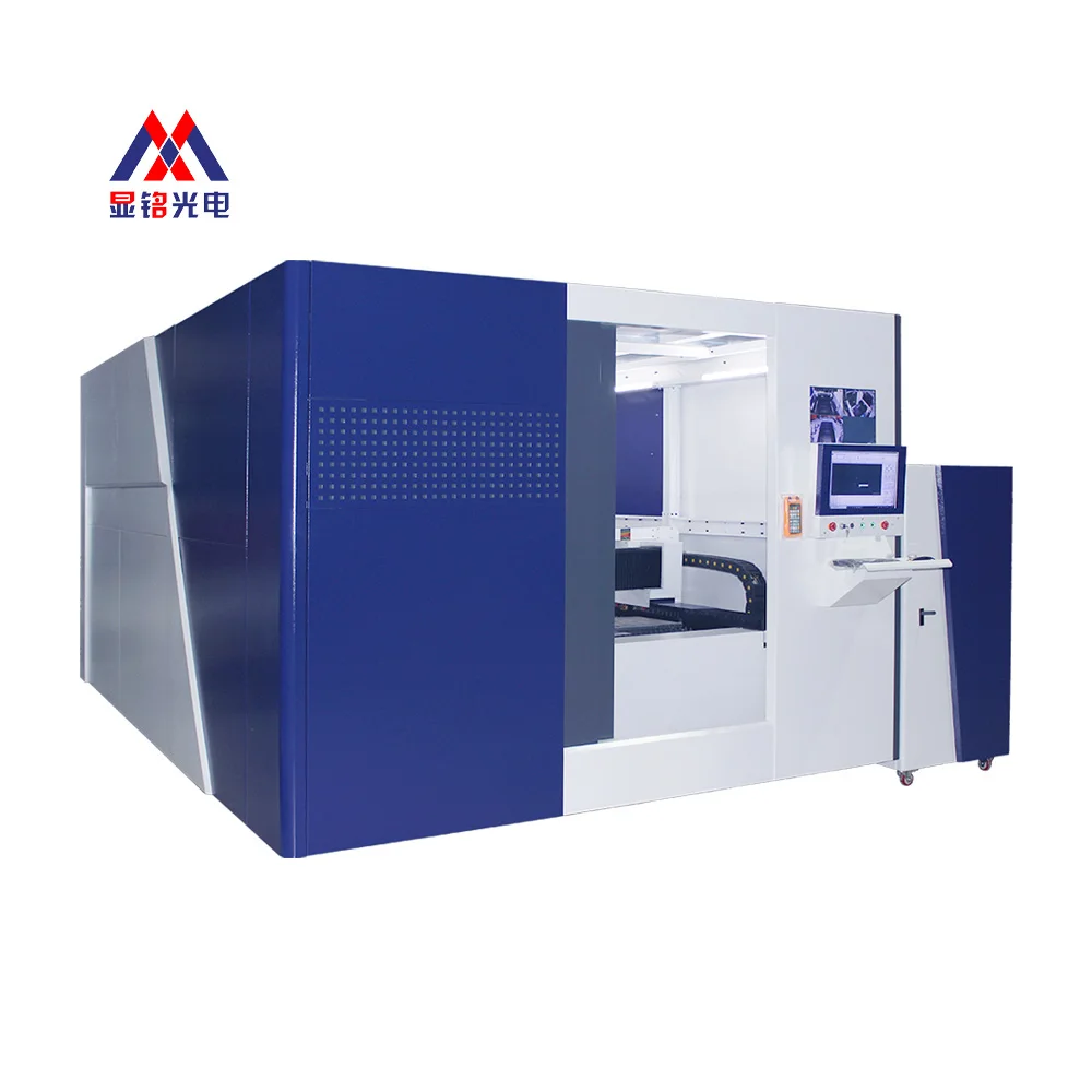 XM Manufacture Supply Top Quality and Low Cost Laser Cutter 6000w 8000w Full Enclosed Fiber Laser Cutting Machine Price