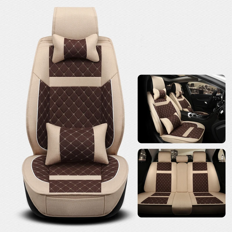 PVC leather pu flame retardant car seat covers cushion for mercedes rav4 honda crv lexus toyota prius