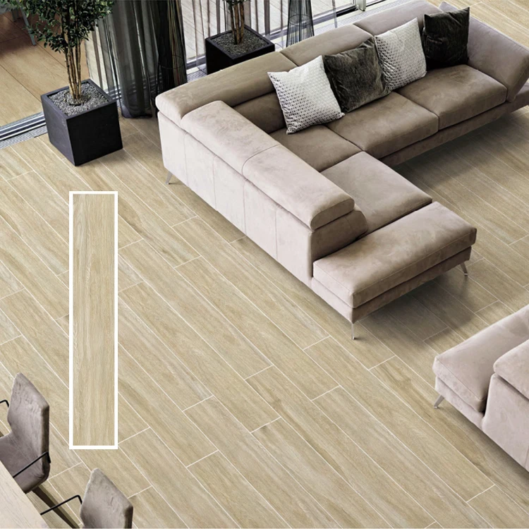 Hot sale wooden like tiles 200x1200mm use indoor non-slip wood ceramic tile