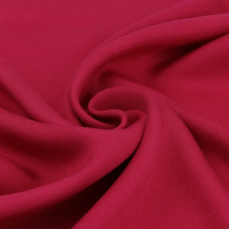 Customer Plain dyed solid Fashiontex 60S 100% rayon satin fabric Viscose sateen for Ladies Dresses Garment