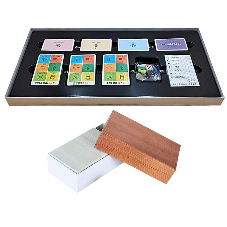 Custom Print Logo PVC Paper Waterproof Plastic Adult Drinking Poker Cards Game Casino Playing Cards Play Cards with Drawer Box