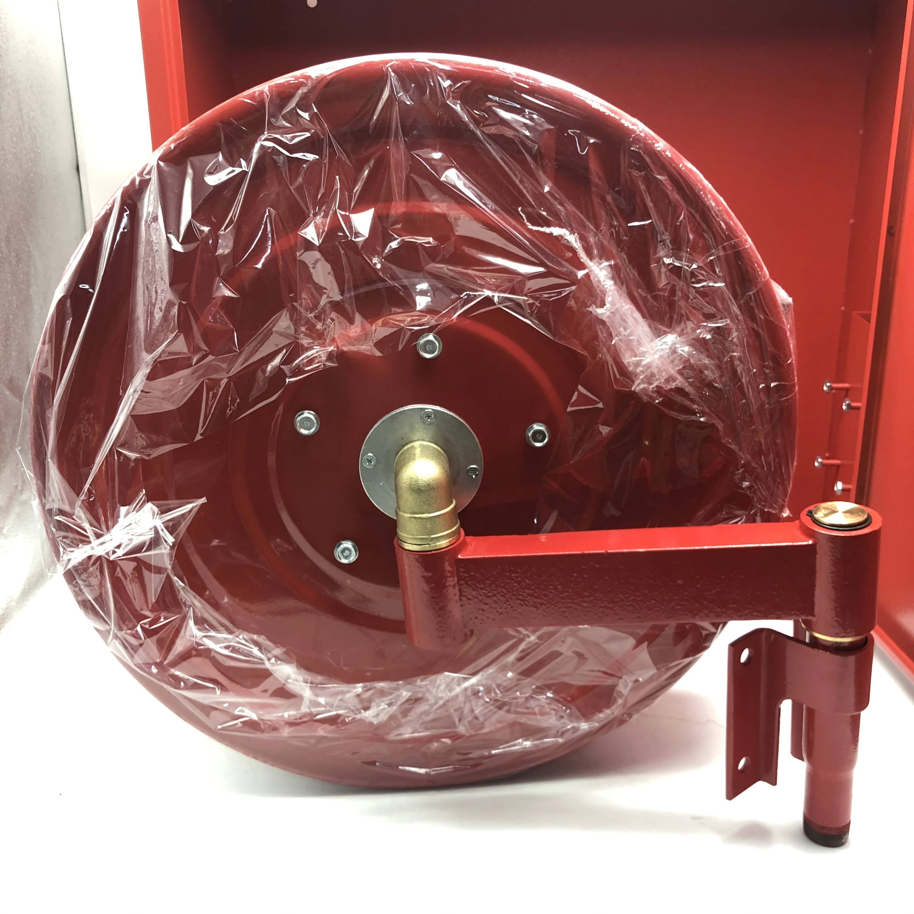 Carbon steel fire hose reel with 30 m 3/4 inch water hose for fire service