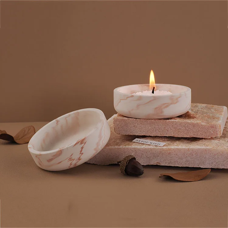 Round Mini Cup Bowl Silicone Mold Soybean Wax Candle Container Casting Mould DIY Gypsum Storage Box Concrete Flower Pot Making