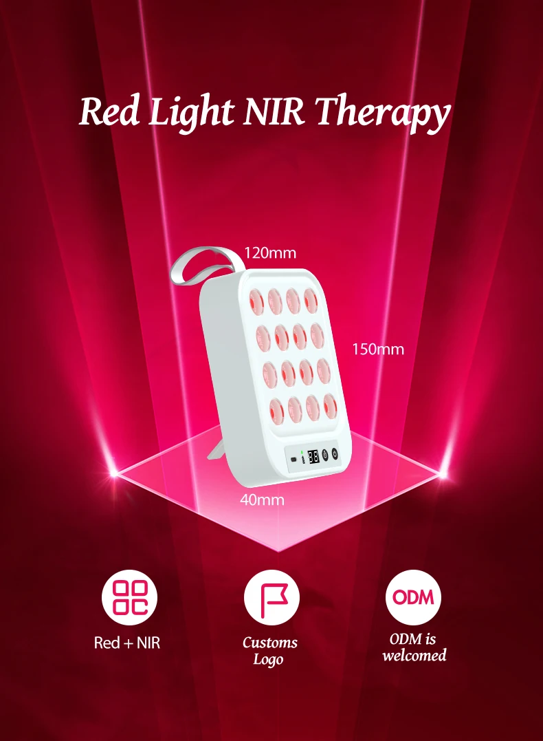 Portable Cordless Rechargeable Li-ion Battery Sport Recovery Pain Relief Mini Infrared Red Light Therapy Panel Device