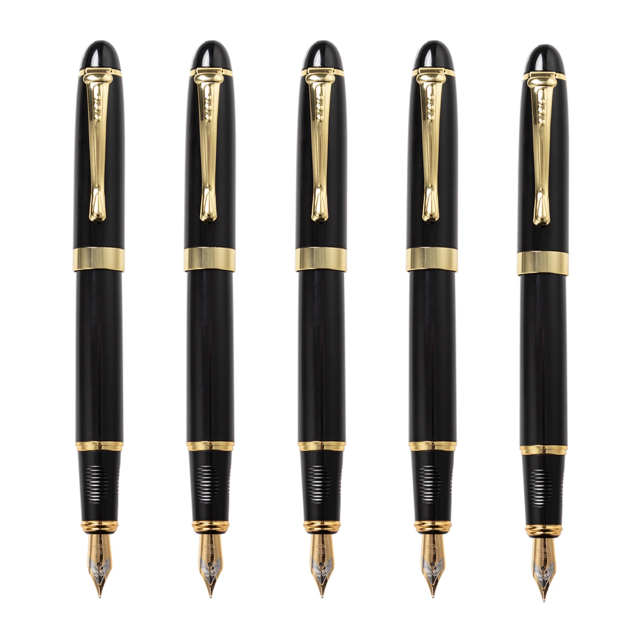 Wholesale Office Luxury black business fountain pen calligraphy student signature pen custom logo pen