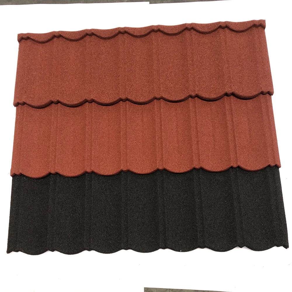 high quality Colorful Metal Sheet Stone Coated Steel Roofing Tile