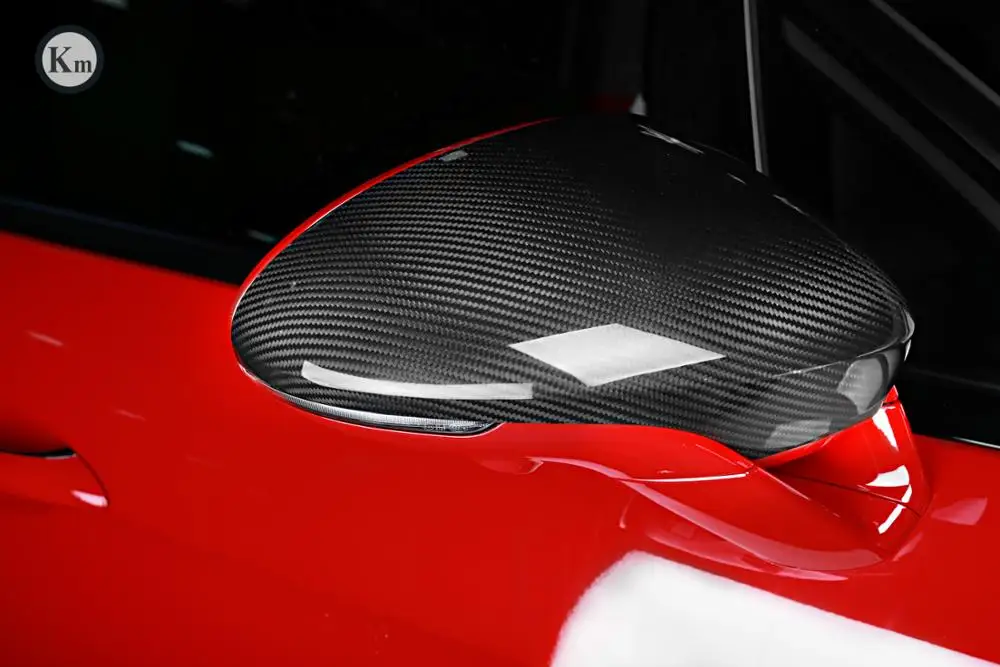 KM для panamera 971 чехол для зеркала из углеродного волокна чехол для зеркала заднего вида паста Стильный чехол для зеркала 2017 2018 2019