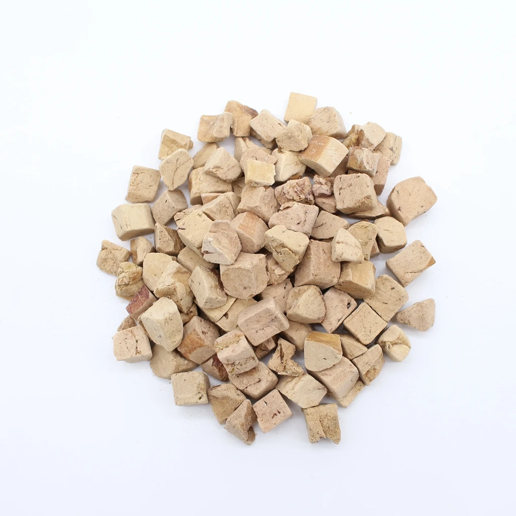 Freeze dried Duck liver cubes dehydrated dog training treats freeze dried dog treats cat treats
