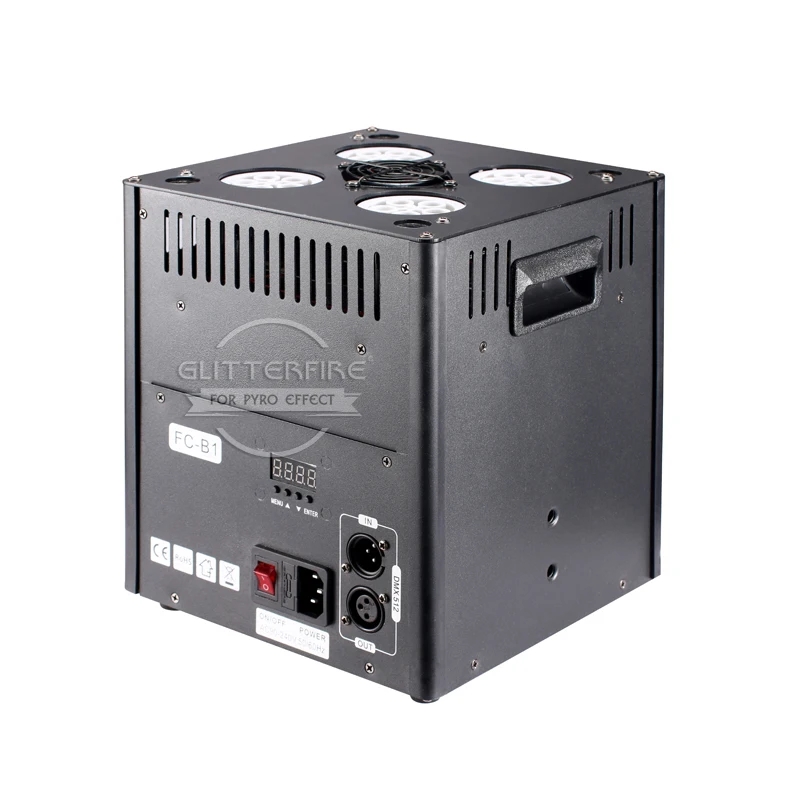 Stage RGB Led Light Bubble Machine 4 Nozzles Automatic Bubble Machine Spray 4-5M DMX Remote Control 20W Vertical Bubble Machine