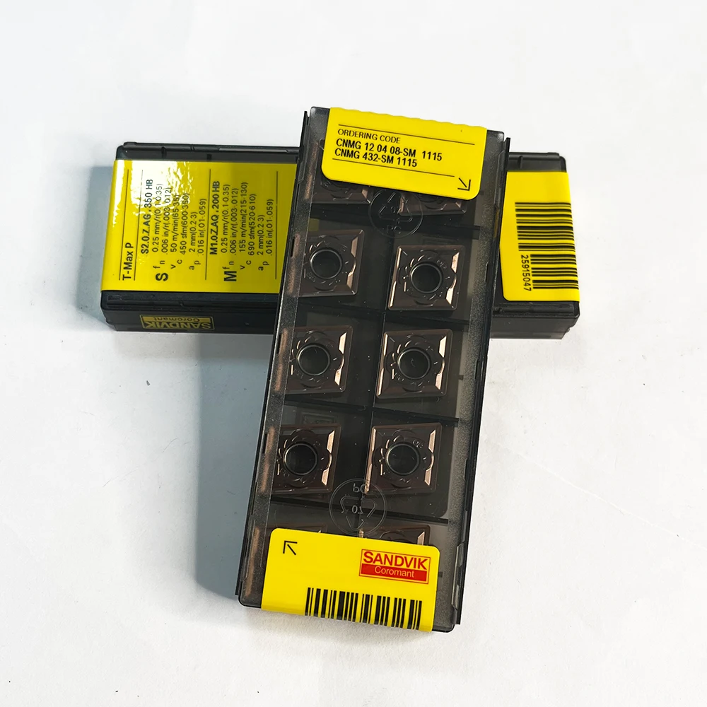 HUAZHICHUN 10pcs CNMG120408-SM1115  Stainless Steel Boring Turning Blade