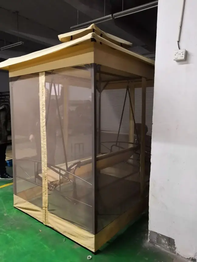 Luxury Standing Swing Gazebo Chair and Bed with Mosquito Net for Outdoor Garden Use