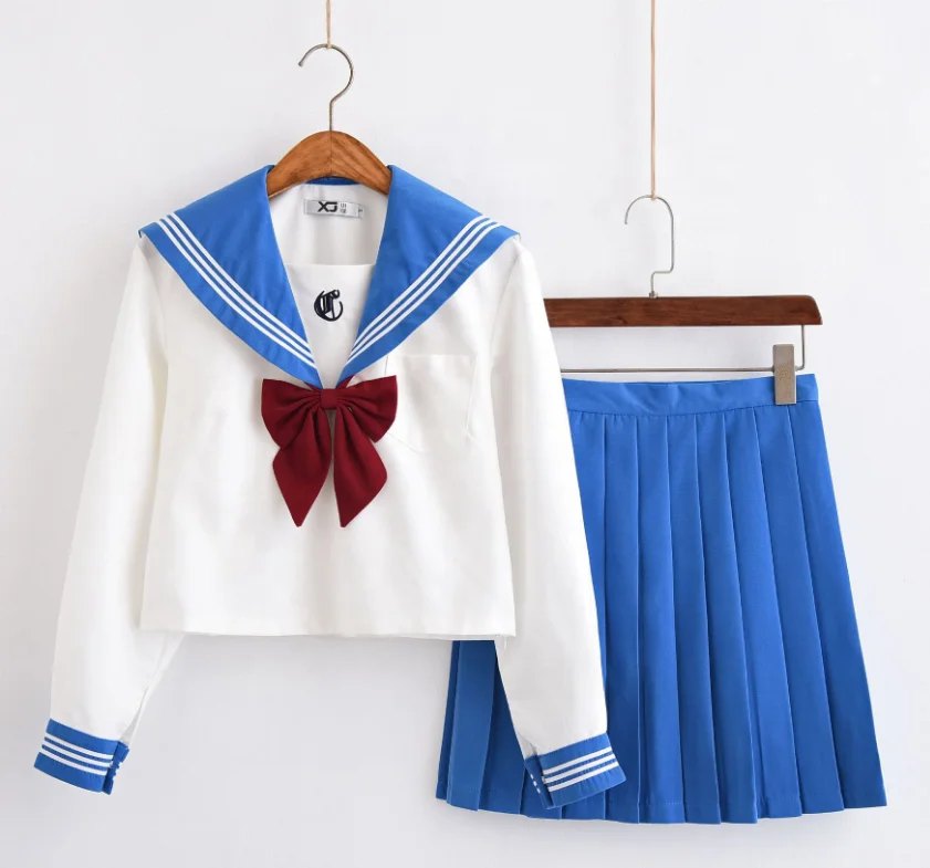 
customized casual girl sailor school uniforms,design high quality sailor suit 