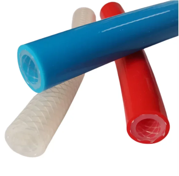 Corrosion Resistant Two-color Silicone Braided Tube Silicone Rubber Reinforced Hose Tube Pipe