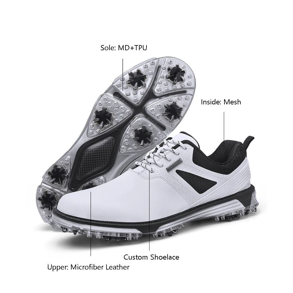 Oem Golf Shoes Soft Spikes Zapatos De Golf Hombres Sport Shoes Men Golf Shoe