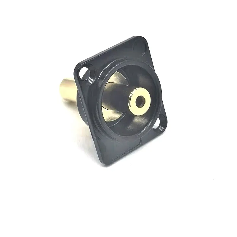 Panel D Mount Gold Plated Mini Phone TRS Stereo Jack Modular Connector