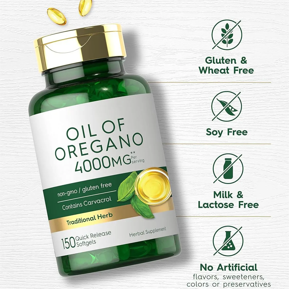 OEM/ODM/OBM 100% Pure Natural Organic Oregano Oil Capsules Non-GMO And Gluten Free Oregano Oil Softgel Capsules Immune Booster