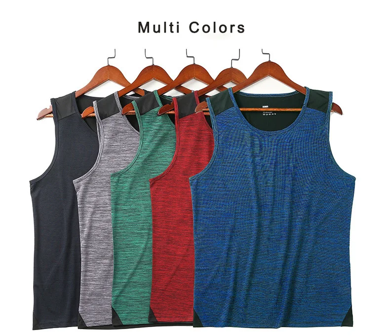 2022 hot sale sport gym muscle tank top breathable quickly dry workout summer sleeveless mens gym vest
