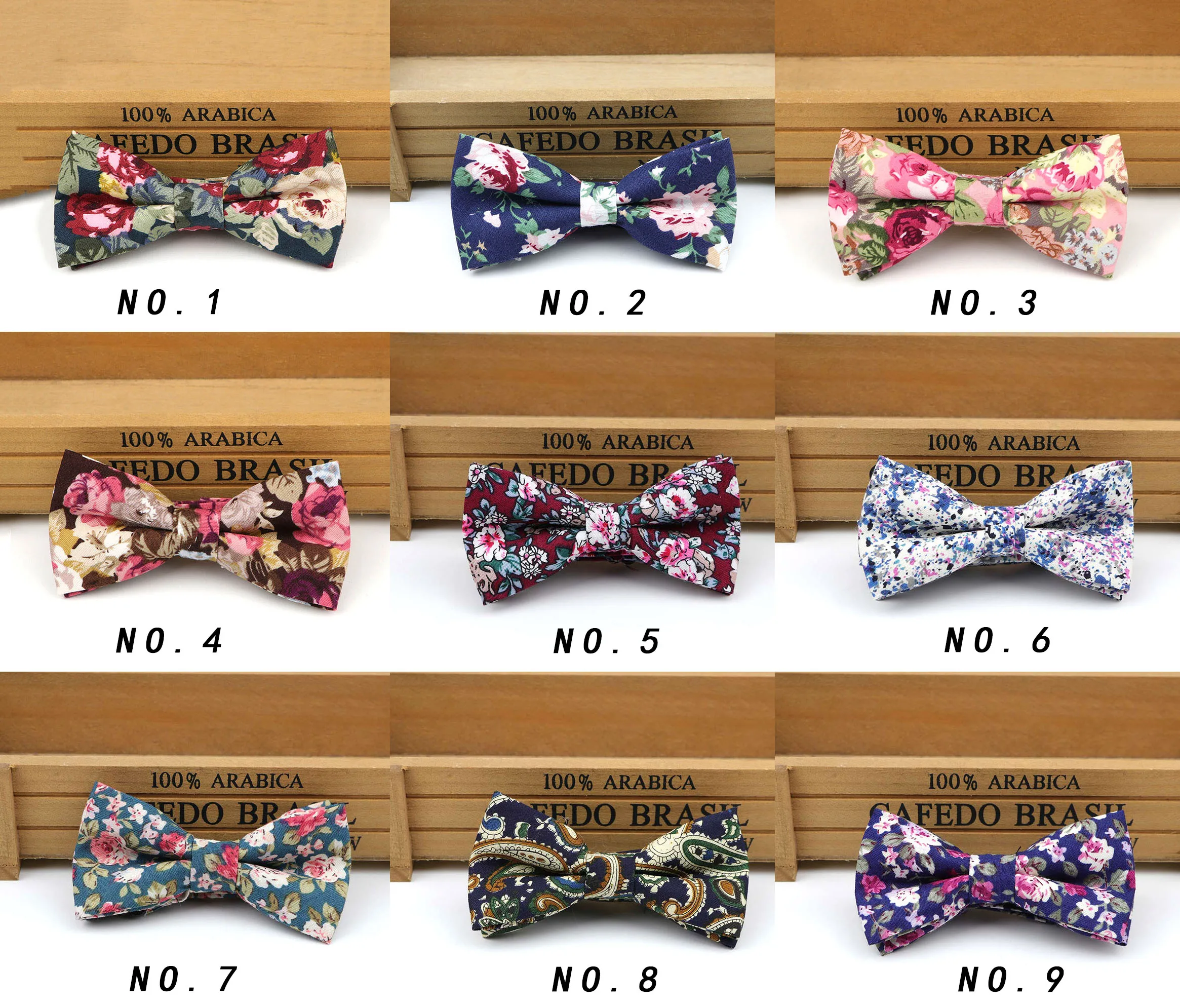 Classic Baby Kid Bow Ties Boy Children Pre Tie Tuxedo Bowties Floral Necktie Cotton Butterfly