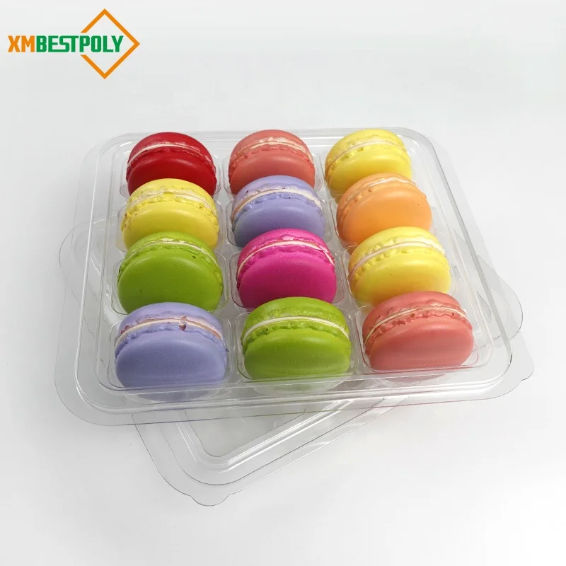 12 контейнеров для лотков макарон прозрачная пластиковая вставка Макарон на