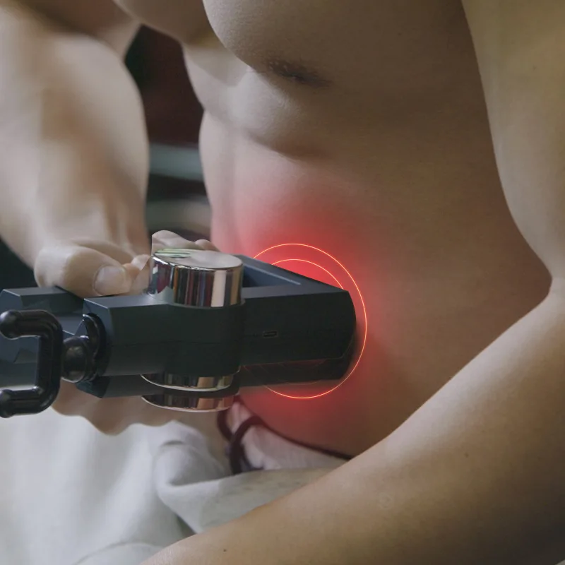 new product mini massage gun hot cold compress heating deep tissue vibrating professional portable body muscle massage gun