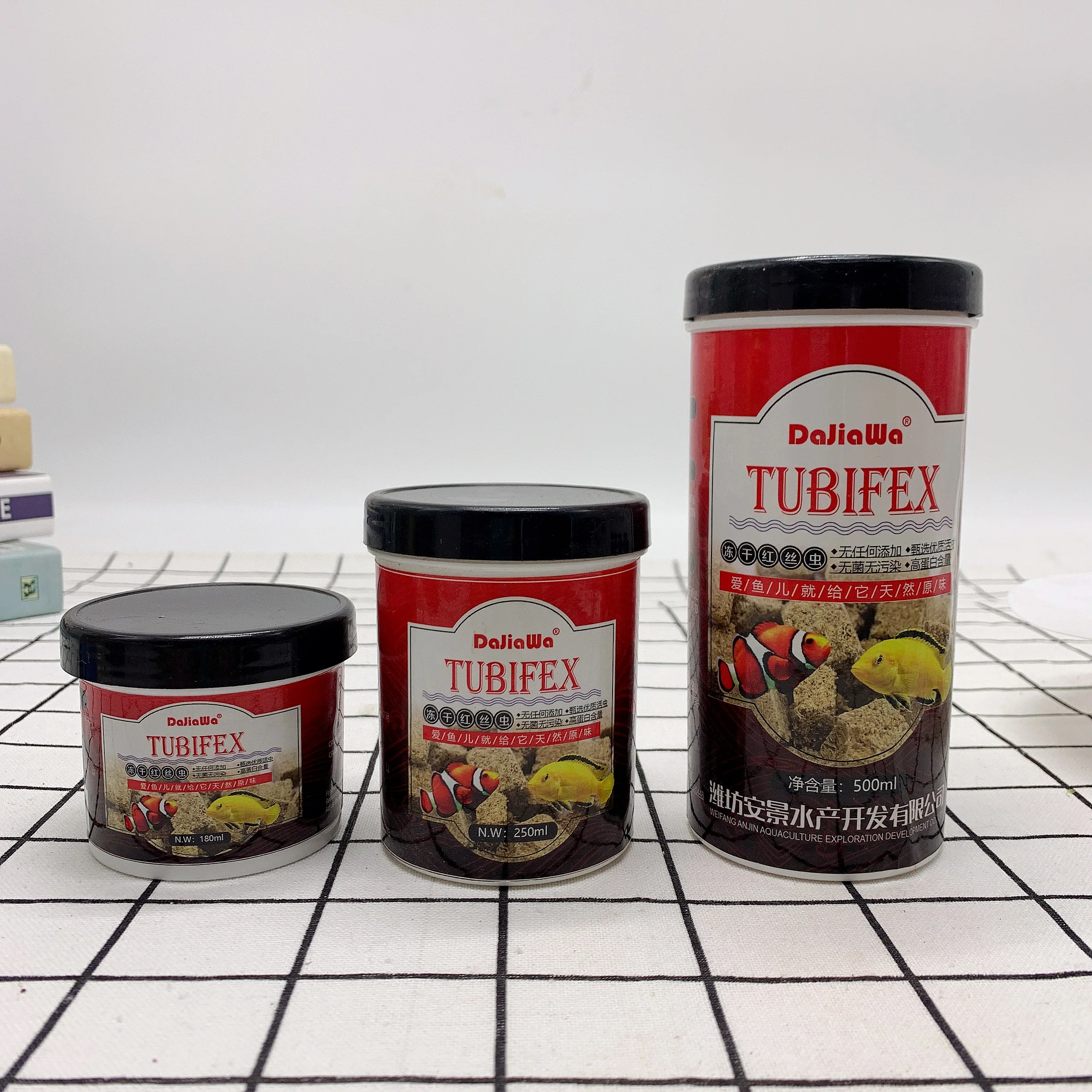 100% Natural Freeze Dried Tubifex Worms Cubes