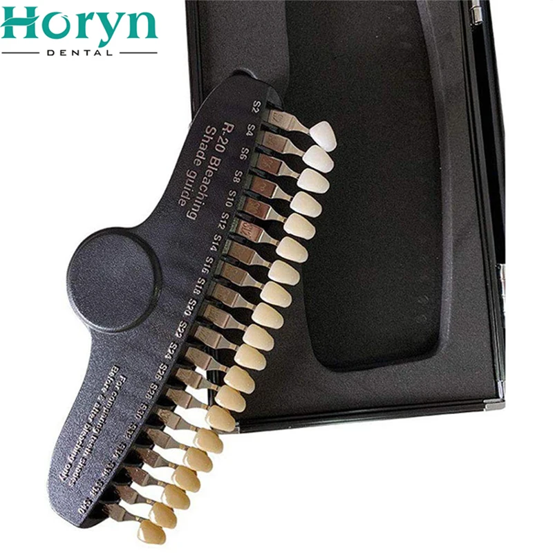 20 видов цветов Профессия Цифровой зуб отбеливание зубов оттенок руководство Зуб Цвет компаратор в