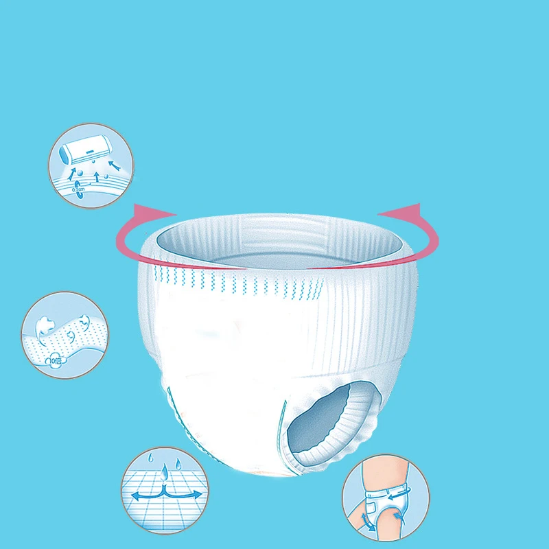 Baby Trending Product Dry And Breathable Disposable Baby Diapers 100 Pcs