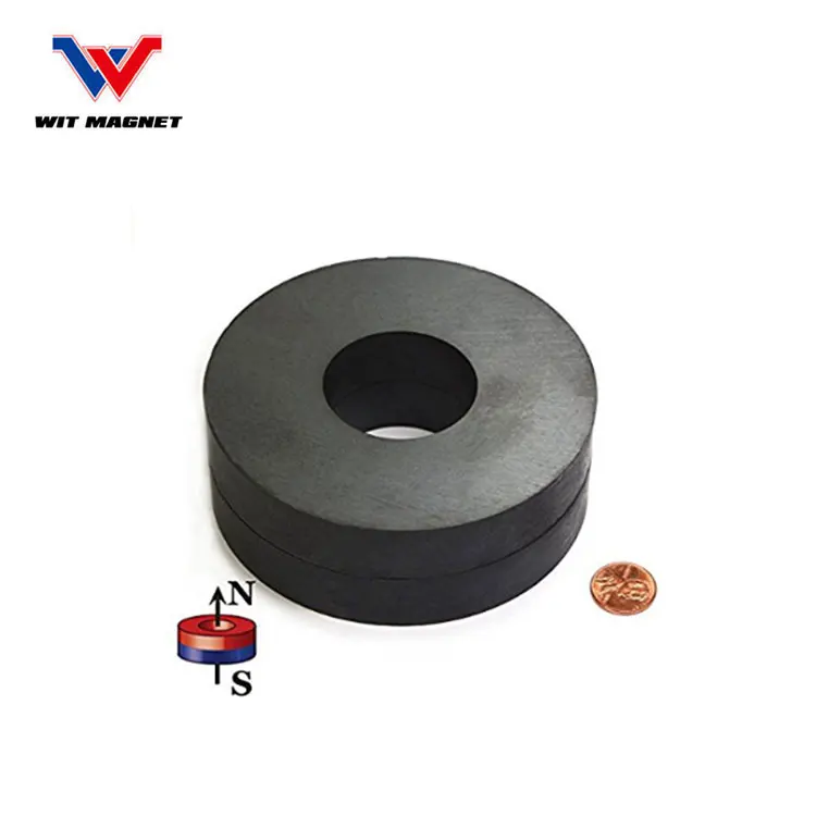 Strong Magnetic Large Ring Ferrite Magnets For Speaker