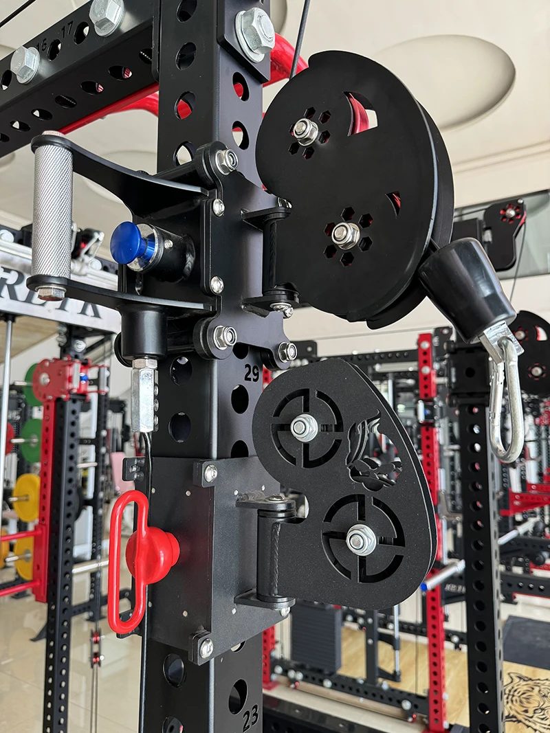 Commercial All-in-One Gym Fitness Power Rack Multi-Functional Smith Squat Rack Exercise Machine for Chest and Shoulder Workout