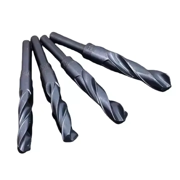 HSS4341 Reduced shank Twist drill bits 14 16 18 22 24 27 29 33 36 39 43 45 48 50mm Al TiN black coated