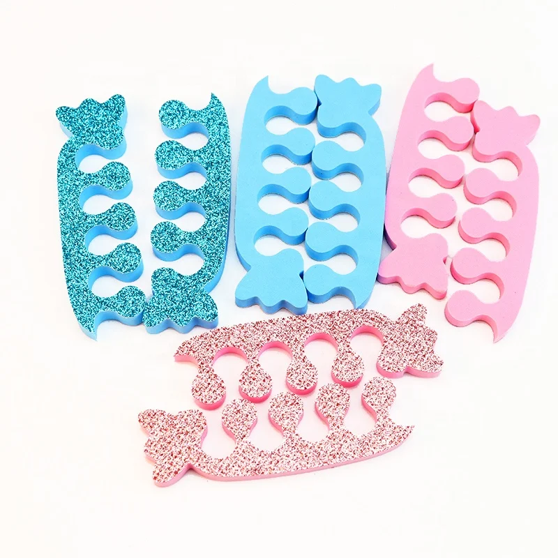 Фабрика Ziri поставляет инструменты для дизайна ногтей красочный блеск конфеты форма EVA носок сепаратор