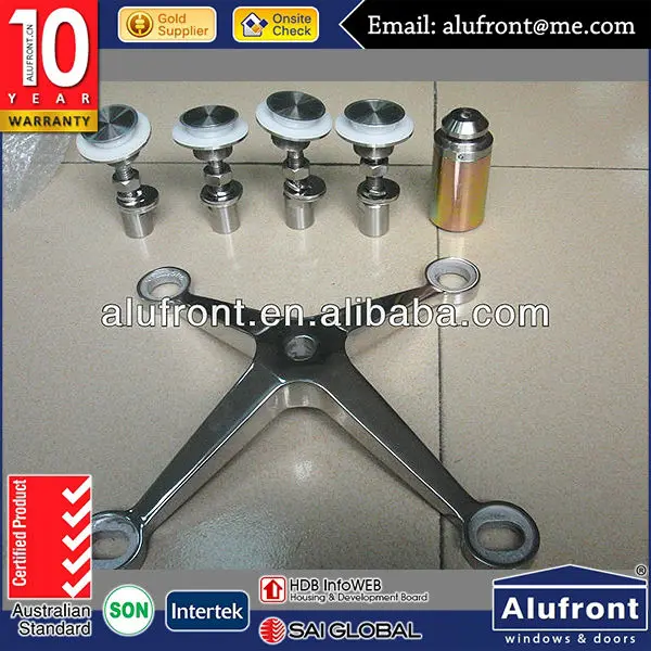 Commercial building glass window walls panels Spider Structural curtain wall Foshan