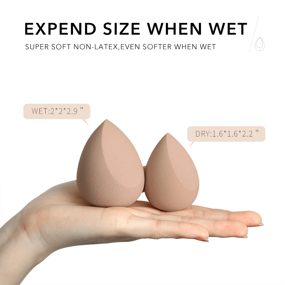 
Hot Sell 2020 Soft Beauty Foundation Sponge Latex Free Powder Puffs Esponja De Maquiagem Facial Sponge 