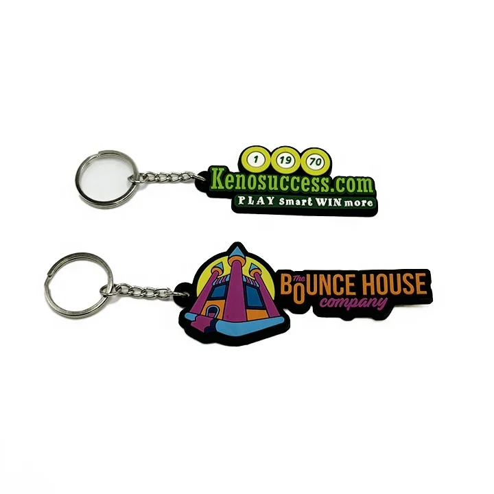Promotional Business Gift Custom Rubber Keychains 3d Pvc Key Chains Personalized Customization Soft Rubber
