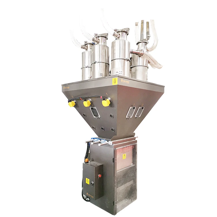 Plastic raw materials mixer for injection molding machine batch gravimetric mixing equipment