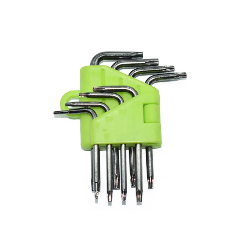 8PCS High Hardness Star Wrench Hex Allen Key Wrench Set Torx Star Key Wrench Set Repair Tool Kit