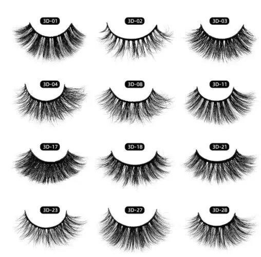 Private Label 3d Mink Eyelashes Fluffy Lashes Fluffy Real Mink Eyelash 25mm Eyelashes Mink Eye Lashes Vendor For Natural Lashes