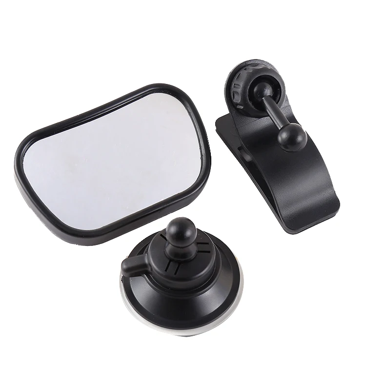 High Quality Baby Safety Backseat Rear View Car Seat Baby Sucker Car Mirror PP Acrylic Wide Car Seat Mirror for baby