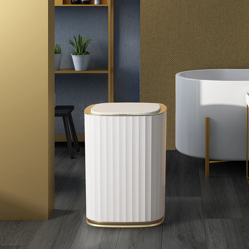 Best-Selling 15L ABS Plastic Compression Kitchen Sensor Trash Can Smart Indoor/Outdoor/Bedroom High Quality Factory Price