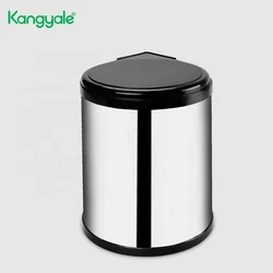 KYL E0103 China Kitchen Accessories Hardware Garbage Can Dual Stainless Steel Trash Can Cabinet Wall Mounted Dustbin