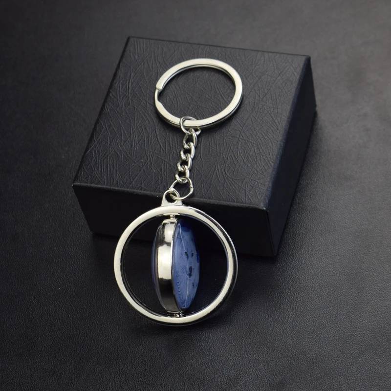 Luminoud Eyes of the Demon Dragon Keychain Evil eyes Jewelry Funny Rotating  Animal Eye Key Chain Student Gifts
