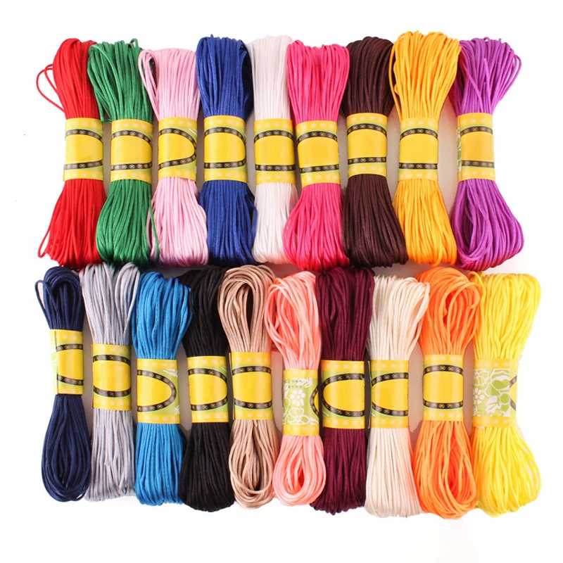 Wholesale 20m High Quality Chinese Knot DIY String Silk Thread for Necklaces & Bracelets 1.5mm Nylon & Polyester Cord in Stock