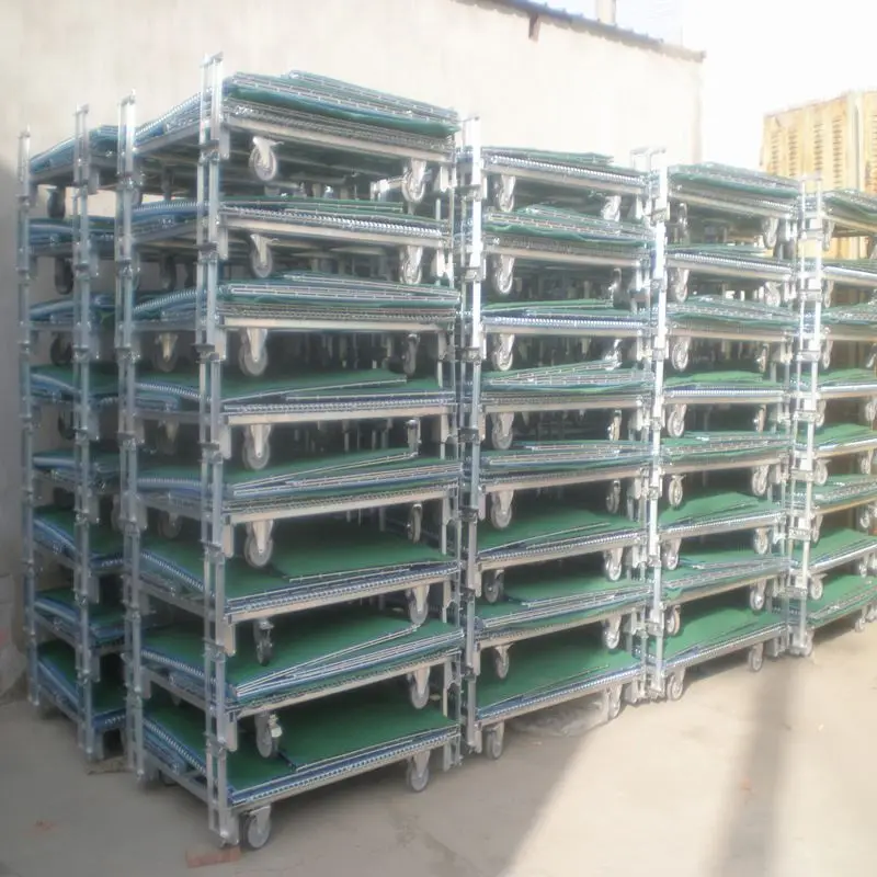 Logistics industry customized Japan Storage Equipment Wire Mesh Container With Caster