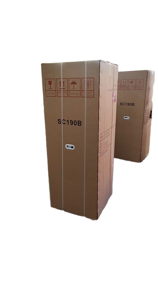 Meisda SC190B 190L Upright Commercial Refrigerator Stainless Steel Beverage Display Fridge with Electric Power Portable Used Gla