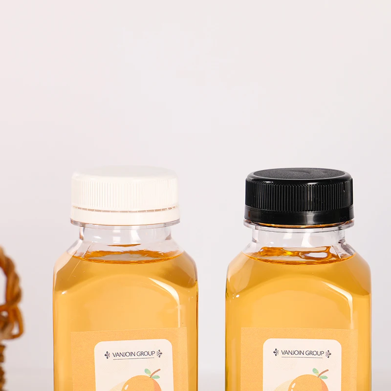 Manufacturer Small Moq Clear beverage Bpa-Free PET Food Grade Juice Plastic Bottle With Cap