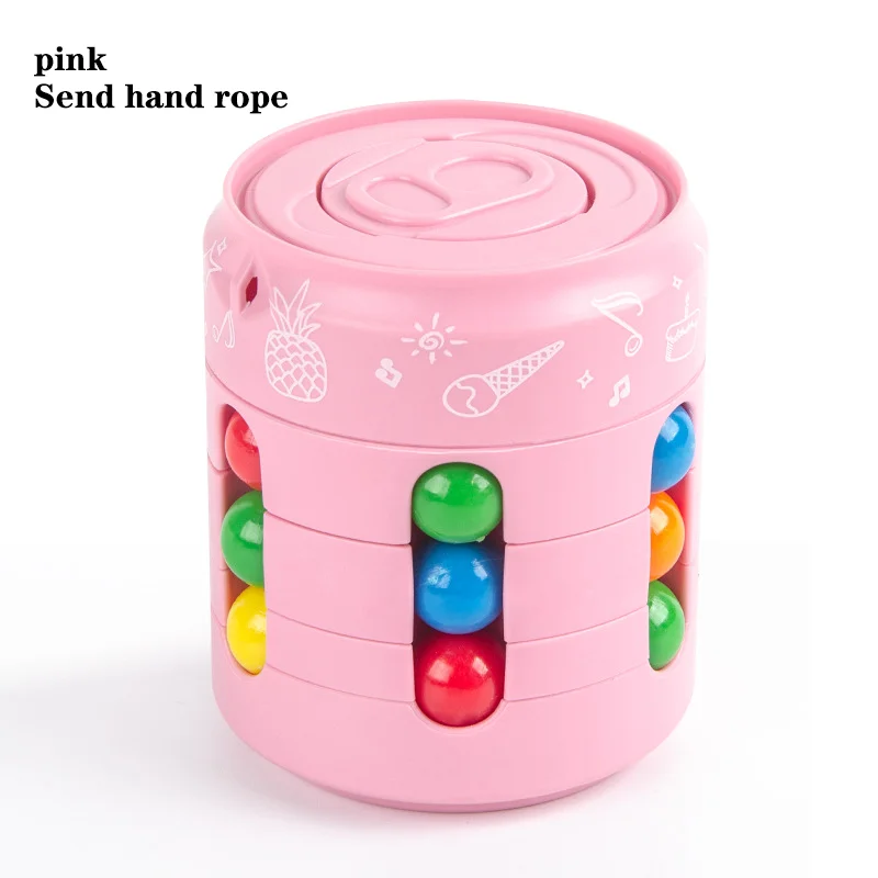 Hamburg magic bean Cola magic cube fingertip gyro decompression finger rotation can ball toy Hand Spinner Fidget toys