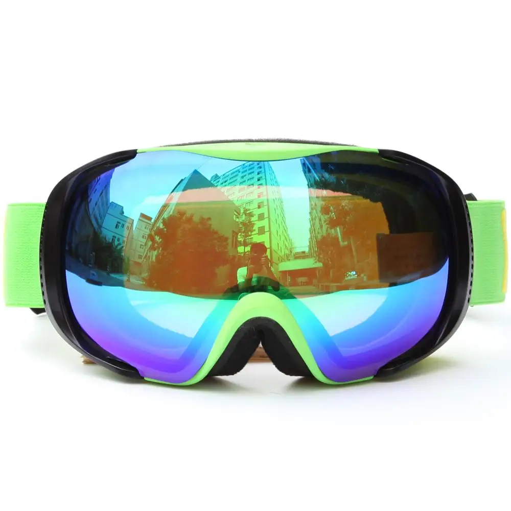 BE NICE Fast Adjustable Unique Dual Color TPU Frame Strap Ski Goggles SNOW - 3304
