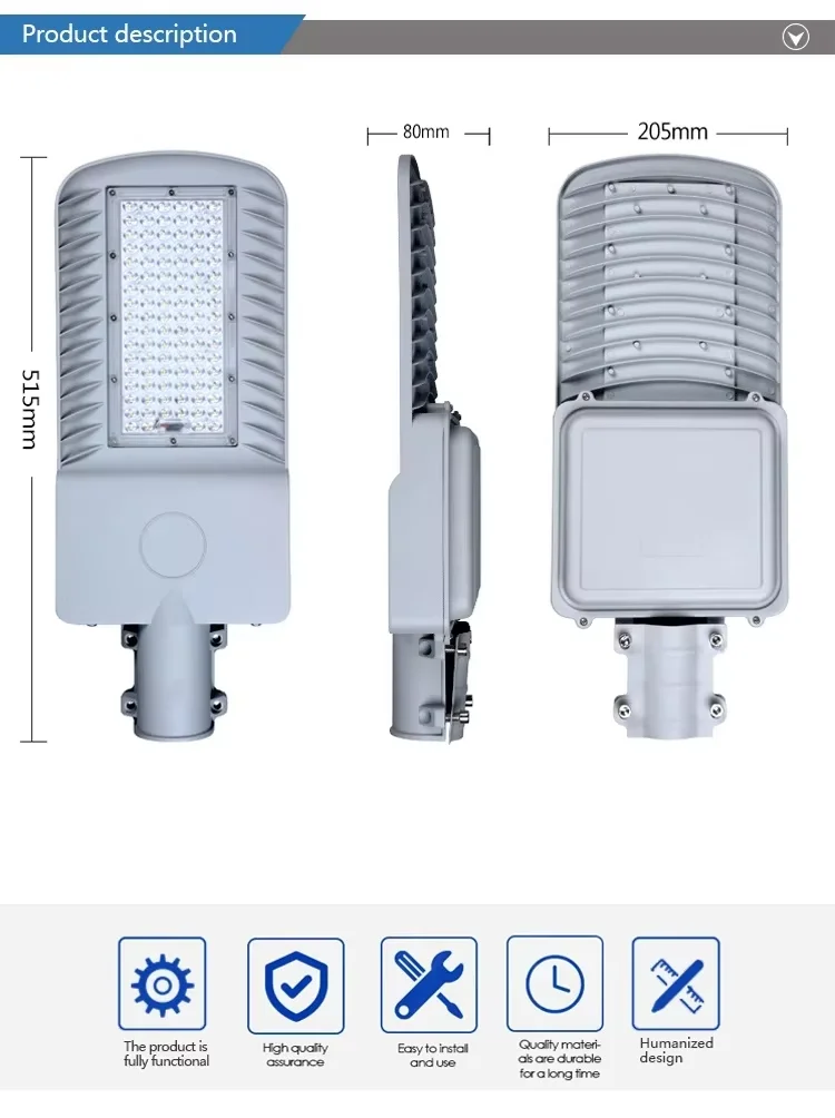 Original 200W 300W 500W ip65 waterproof battery and control systeme for solar street light all in one pole solar street lights