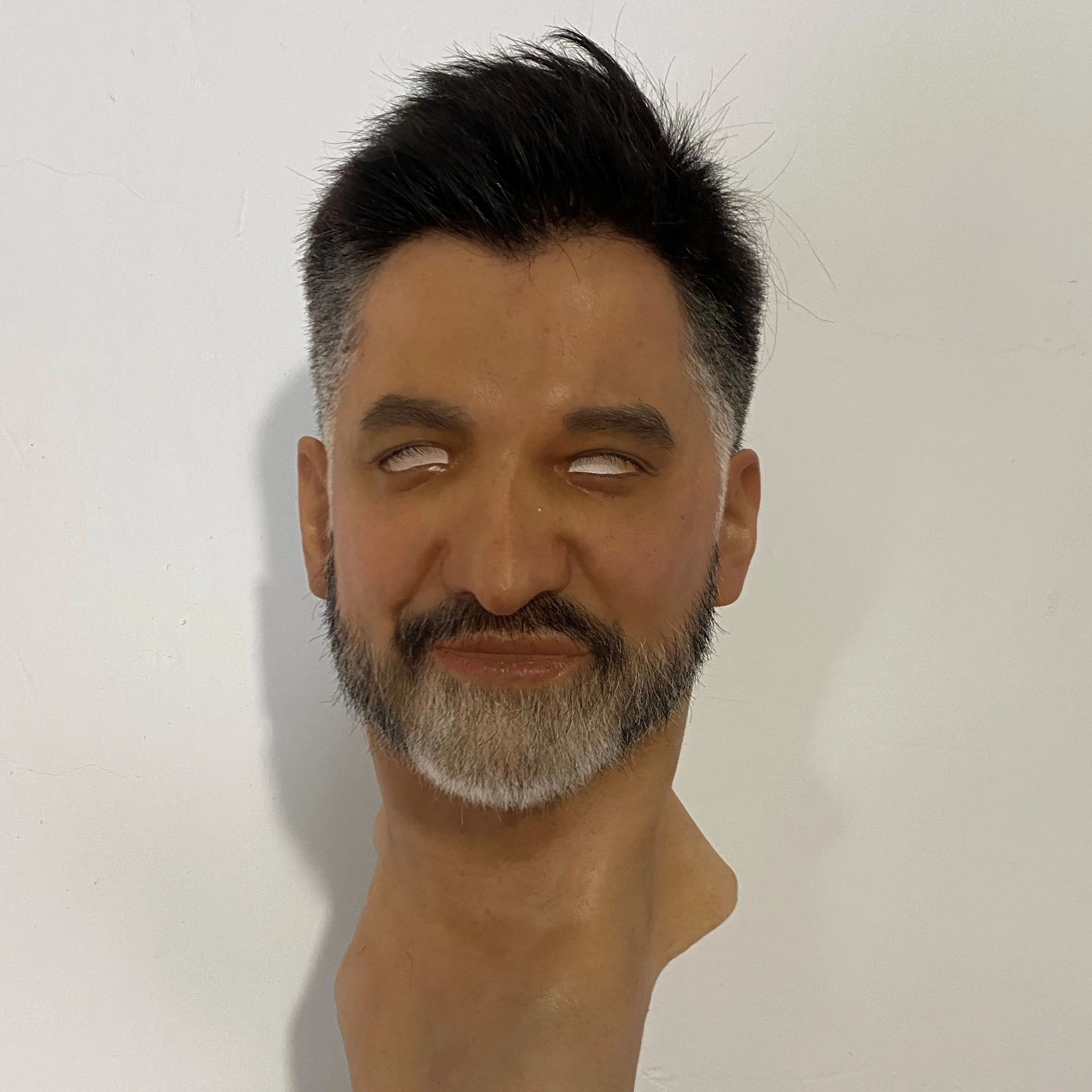 High quality realistic silicone mask handsome soft comfortable male face mask makeup performance props headgear